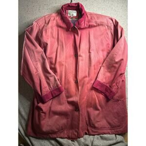 Vintage 90’s Red Barn Chore Coat | Corduroy Collar Cambridge 1X Rugged Lodgecore